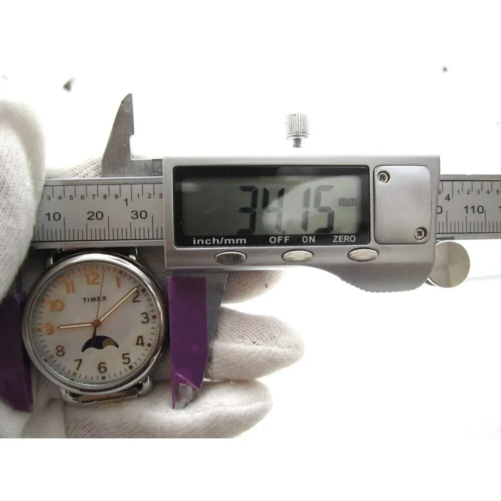 Women Timex Mother of Pearl Quartz WR Analog‎ 34mm Watch (H718) 